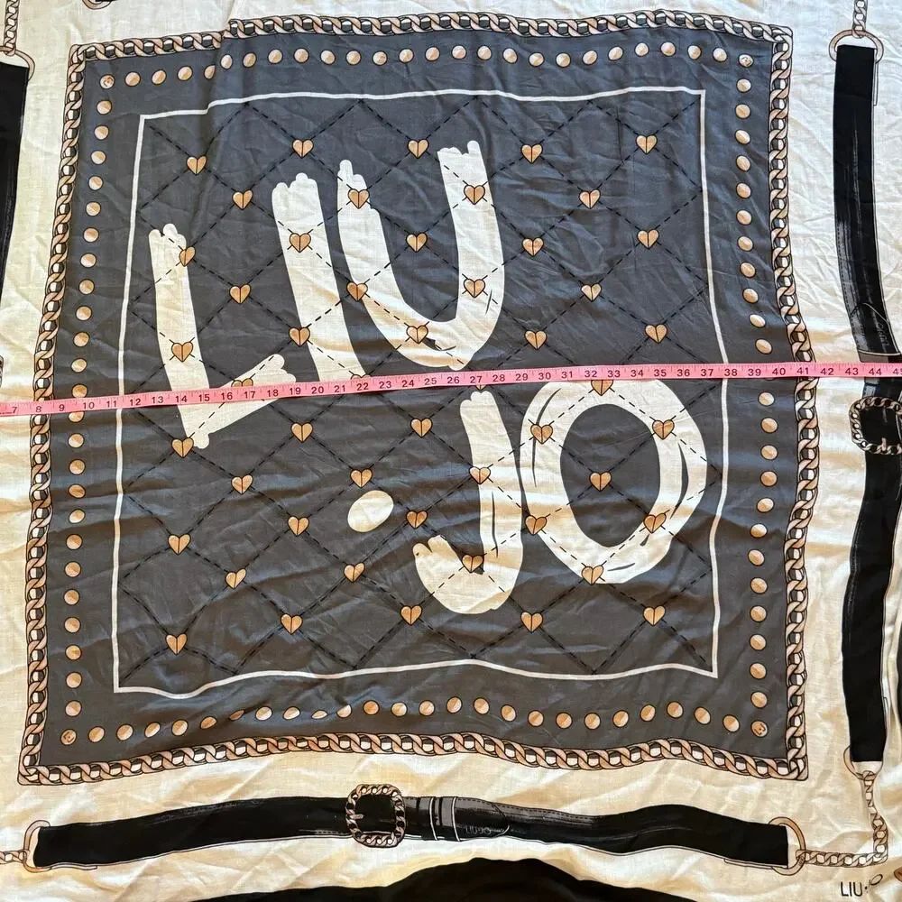 Liu Jo HUGE 49” Square Ultra Lightweight Scarf in‎ PRISTINE CONDITION